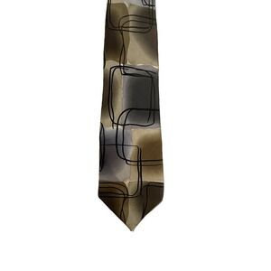 Vintage Jerry Garcia Tie‎ Mens Brown Scales Collection Twenty Nine Art Geometric